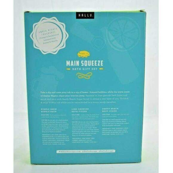 Hallu Main Squeeze 3 Pcs Bath Gift Set - Picture 2 of 5